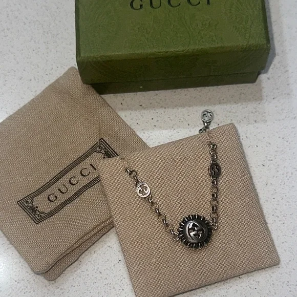 Gucci Sterling Silver Marmot Bracelet